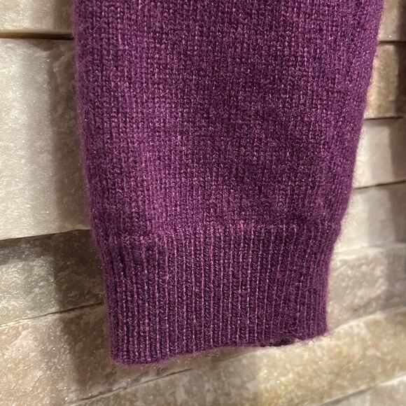 Pure Collection M Purple Cardigan | 100% Cashmere, Jewel Tone, Retail $300 - Picture 7 of 8